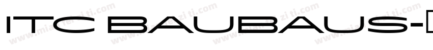 ITC Baubaus字体转换